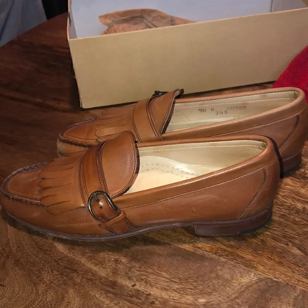 Cole Haan Vintage 90’s Camel Strap Kiltie Men’s size 9B